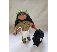  10" Art Doll Kamapua'a, Hawaiian Pig God