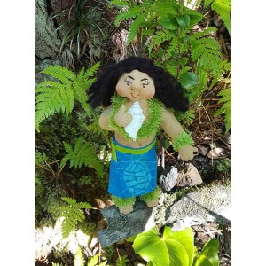 10" Art Doll Mana'o (Belief), the Mo'olelo (Story Teller)