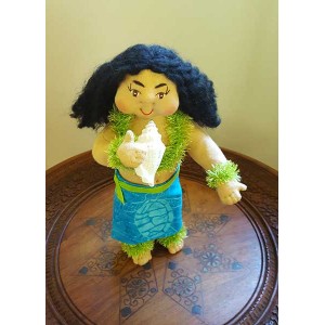 10" Art Doll Mana'o (Belief), the Mo'olelo (Story Teller)