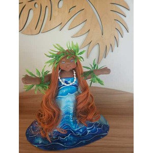 10" Art Doll Namaka, Goddess of the Ocean