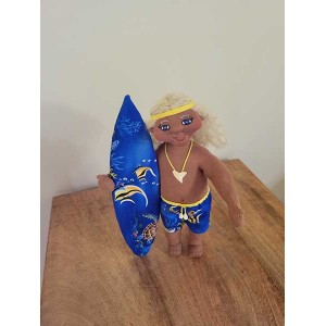 *10" Art Doll Wili, the Surfer Boy*