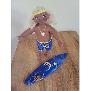 *10" Art Doll Wili, the Surfer Boy*