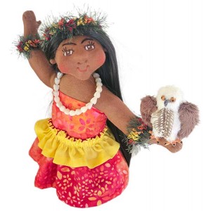10" Art Dolls Iolani and 'Io 10" Art Dolls Iolani and 'Io