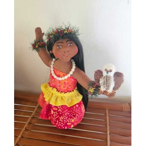 10" Art Dolls Iolani and 'Io 10" Art Dolls Iolani and 'Io