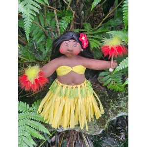 10" Art Doll Aloha, the Hula Dancer