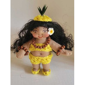 *4" Art Doll 'Olena, the Pineapple Dancer*