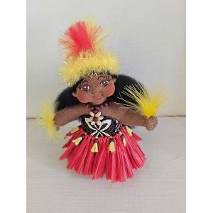 4" Art Doll Tiare, the Tahitian Dancer