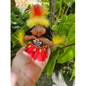 4" Art Doll Tiare, the Tahitian Dancer
