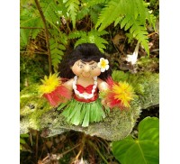 4" Art Doll **Uli'uli**, the Hula Dancer