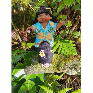 4" Art Dolls Musubi and Pua'a