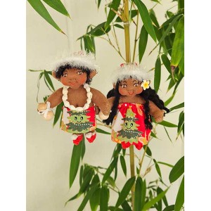 *Aloha Doll Ornament: Mu**, the Christmas Elf*