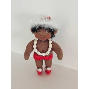 *Aloha Doll Ornament: Mu**, the Christmas Elf*