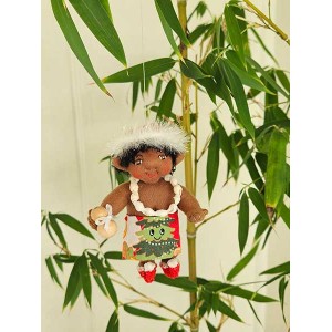 *Aloha Doll Ornament: Mu**, the Christmas Elf*