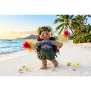 Aloha Doll Ornament: Uli’uli, the Hula Dancer Aloha Doll Ornament: Uli’uli, the Hula Dancer