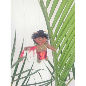 Aloha Doll Ornament: Ahi, the Fire Dancer Aloha Doll Ornament: Ahi, the Fire Dancer