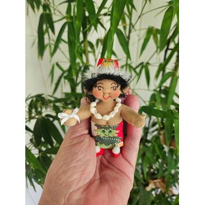 Aloha Doll Ornament:  Mu (Elf), the Christmas Elf