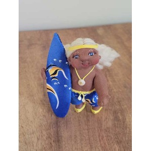 *4" Art Doll Kihikihi, the Surfer Boy*