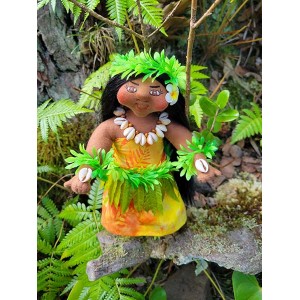 *10" Art Doll Laka, Hula Goddess of Compassion*