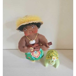 7" Art Doll Moloka'i and Honu