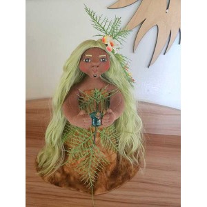10" Art Doll Papatuanuku, Maori Earth Goddess