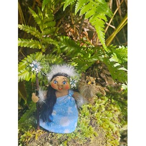 4" Art Doll Poli'ahu, Snow Goddess of Mauna Kea 4" Art Doll Poli'ahu, Snow Goddess of Mauna Kea