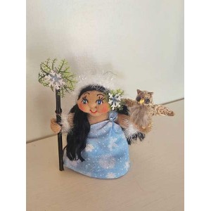 4" Art Doll Poli'ahu, Snow Goddess of Mauna Kea 4" Art Doll Poli'ahu, Snow Goddess of Mauna Kea