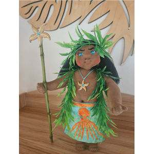 10" Art Doll Kanaloa, God of the Ocean