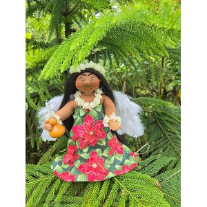 10" Treetop Angel Pua Kalikimaka 10" Treetop Angel Pua Kalikimaka