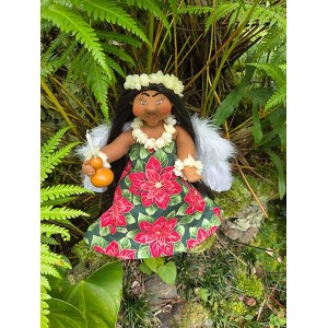 10" Treetop Angel Pua Kalikimaka 10" Treetop Angel Pua Kalikimaka