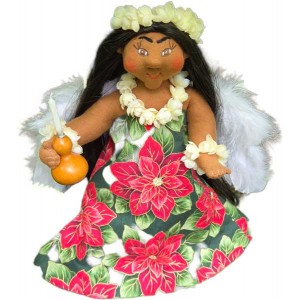 10" Treetop Angel Pua Kalikimaka 10" Treetop Angel Pua Kalikimaka