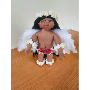 10" Treetop Angel Pua Kalikimaka