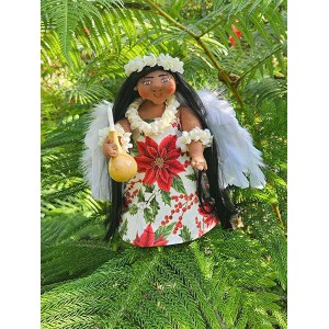 10" Treetop Angel Pua Kalikimaka