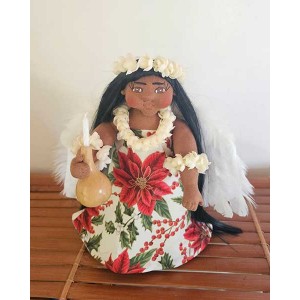 10" Treetop Angel Pua Kalikimaka