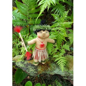 Huggable Hawaiian Art Doll, Ahi (Fire)