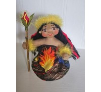 4" Art Doll Pele, Volcano Goddess