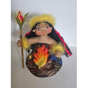 4" Art Doll Pele, Volcano Goddess